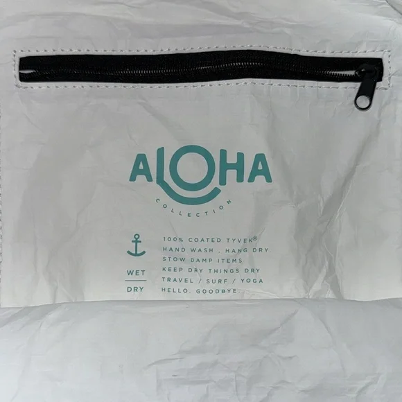 Aloha Collection White and Green Tote Bag - Picture 6 of 9